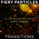 Title Text Fiery Particles Transitions 7 Pack - VideoHive Item for Sale