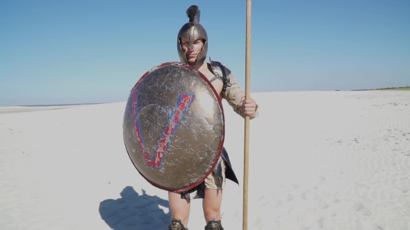 Warrior In The Desert In The Middle Ages alt