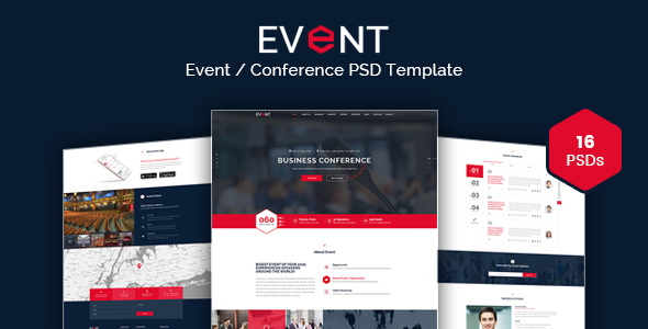 EVENT - Conference and Event PSD Template - Events Entertainment