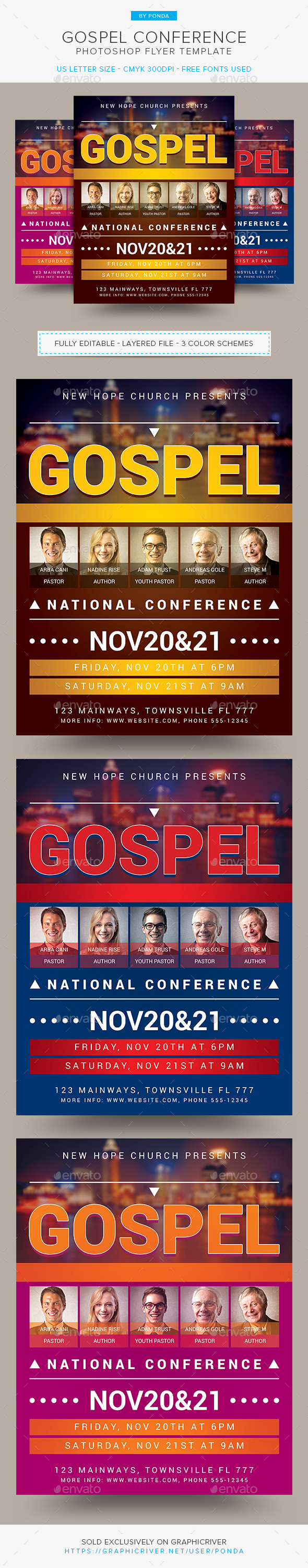 gospel meeting flyer template