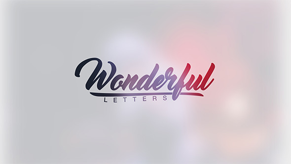 Wonderful Letters - VideoHive 18101492