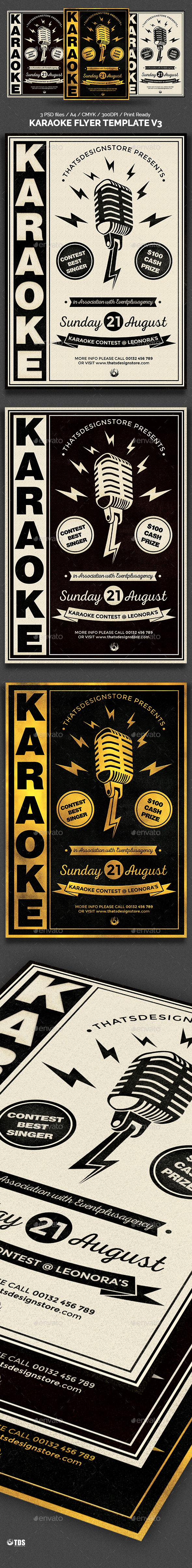 Karaoke Flyer Template V3 - Clubs & Parties Events