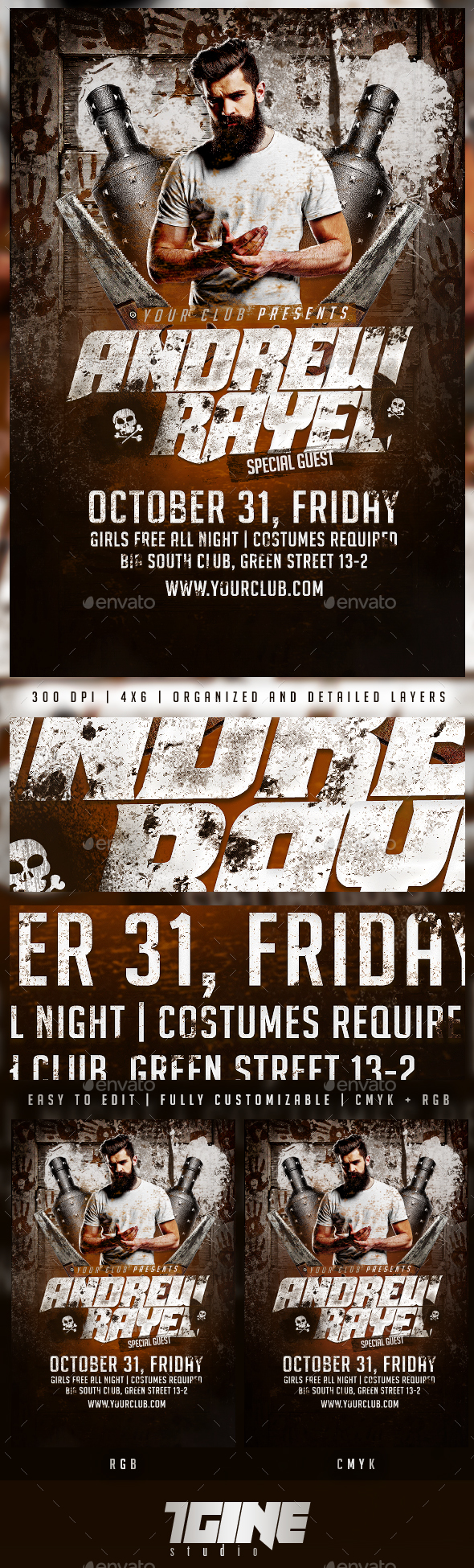 Halloween Special Guest Flyer Template