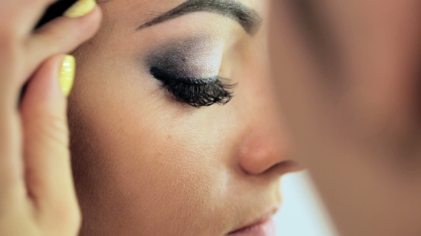 Make-Up Artist Applying Makeup