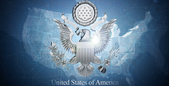 USA Emblem Intro - VideoHive 18122149