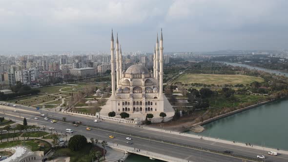 Aerial Sabanci Mosque alt