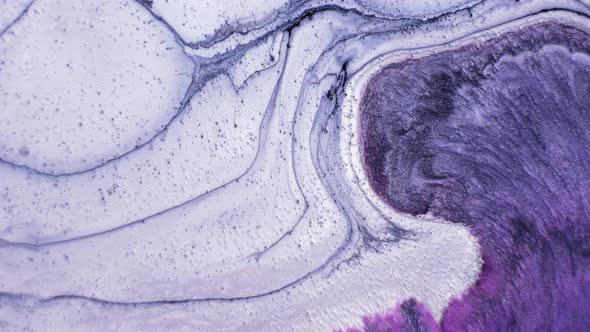 Purple and White Liquid Glitter Paint Texture alt
