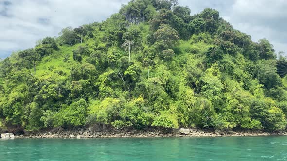 Phuket Coastline on a Cloudy Day Thailand alt