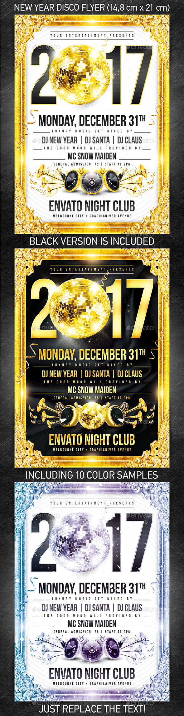 New Year Disco Flyer #2 - Holidays Events