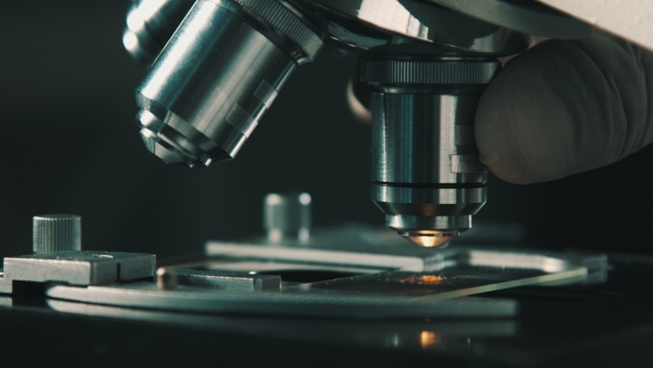 Microscope at Laboratory alt