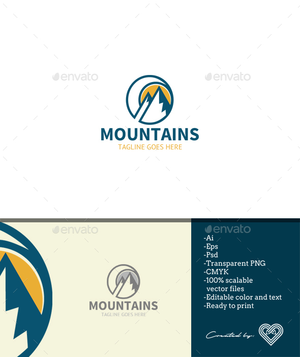 Mountains Logo Template