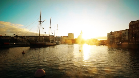 Helsinki Landscape At Sunset