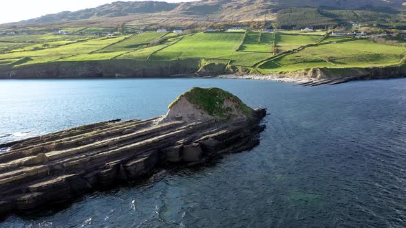 Aerial View of the Beautiful Donegal Coast By Largy at the Secret Waterfall  Ireland alt