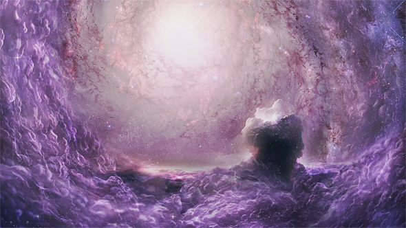 Flying Through the Galaxy in Space Nebula, Motion Graphics | VideoHive