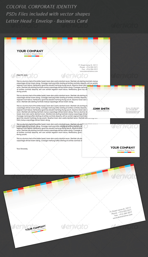 COLORFUL CORPORATE IDENTITY - Miscellaneous Print Templates