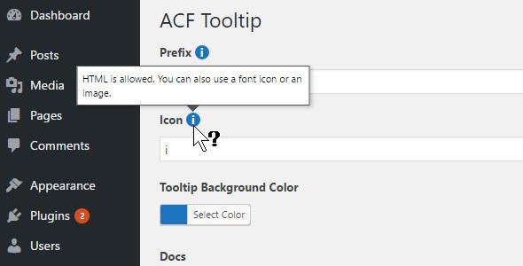 ACF Tooltip Helper - CodeCanyon 17971571
