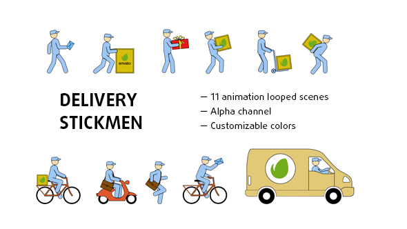 Delivery Stickmen