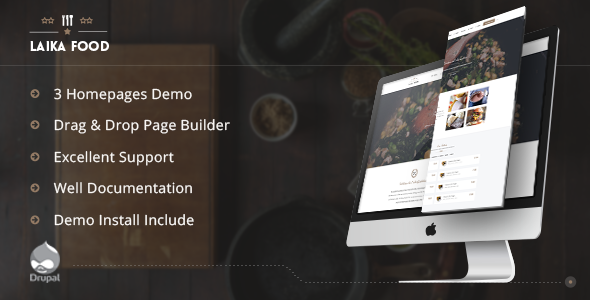 Laikafood - Restaurant, Cafe & Food Drupal Theme - Food Retail
