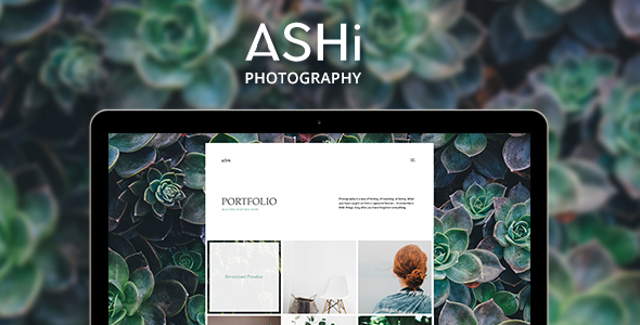 ASHi - Minimal Photography WordPress Theme - Photography Creative