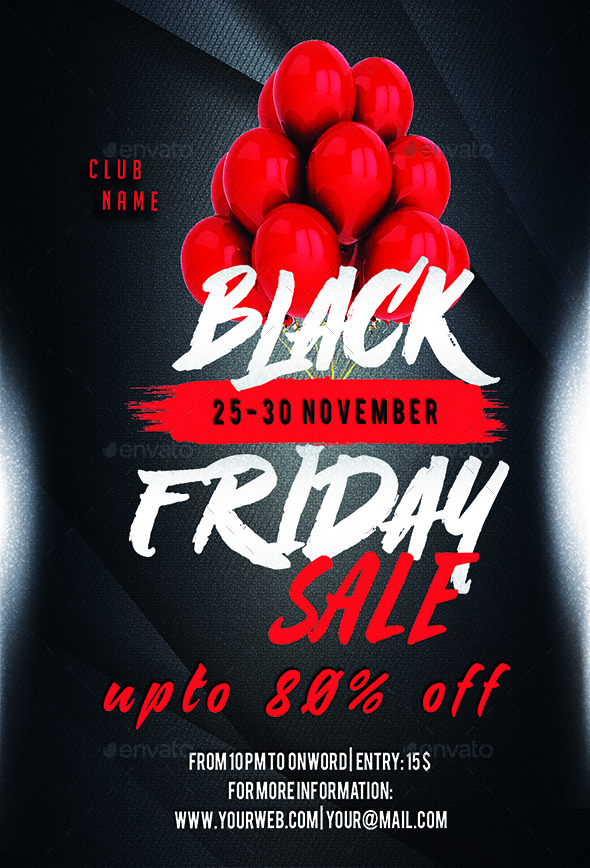  Black  Friday  Sale  Flyer by luckyinspiron GraphicRiver