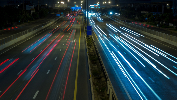 Fast Traffic Night, Stock Footage | VideoHive