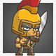 Chibi Knight – The Golden Helmet by tokegameart | GraphicRiver