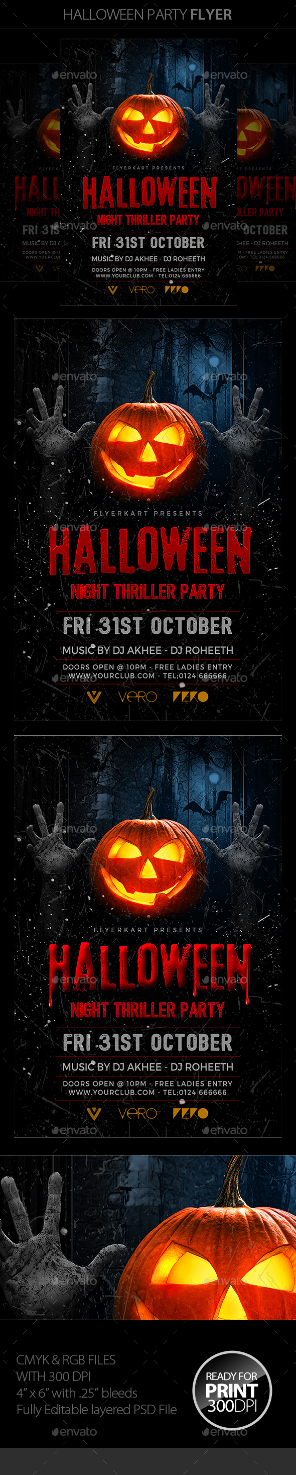 Halloween Party Flyer - Clubs & Parties Events