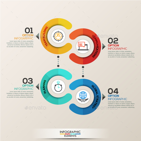 Colorful Flat Infographic Template