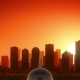 Edmonton Skyline Sunrise Take Off - VideoHive Item for Sale