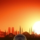 Istanbul Turkey Skyline Sunrise Take Off - VideoHive Item for Sale