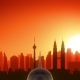 Kuala Lumpur Malaysia Skyline Sunrise Take Off - VideoHive Item for Sale