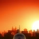 Novosibirsk Skyline Sunrise Take Off - VideoHive Item for Sale