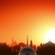 Omsk Skyline Sunrise Take Off - VideoHive Item for Sale