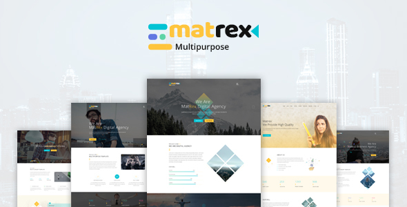 Matrex - Ultra Professional PSD Template - Corporate PSD Templates
