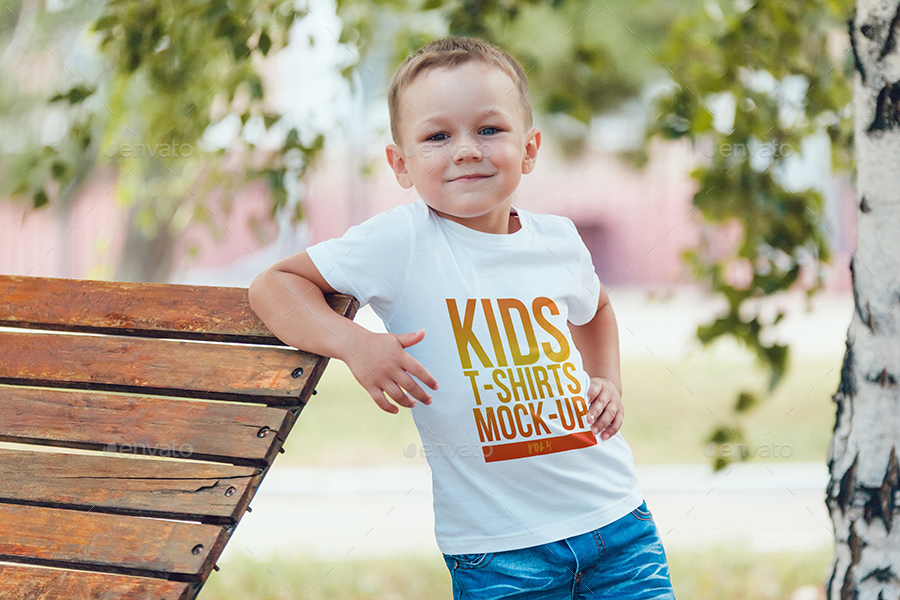 Download Kids T-Shirt Mock-Up by Freeman_Studio | GraphicRiver