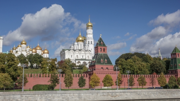 Moscow Kremlin. Walls. Towers. Churches. Ivan Great Bell Tower. .