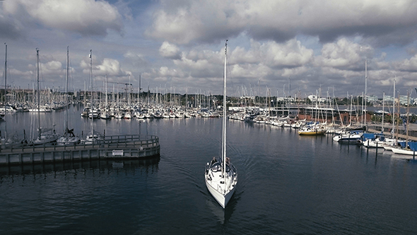 Aerial Of Sailboats Part 3