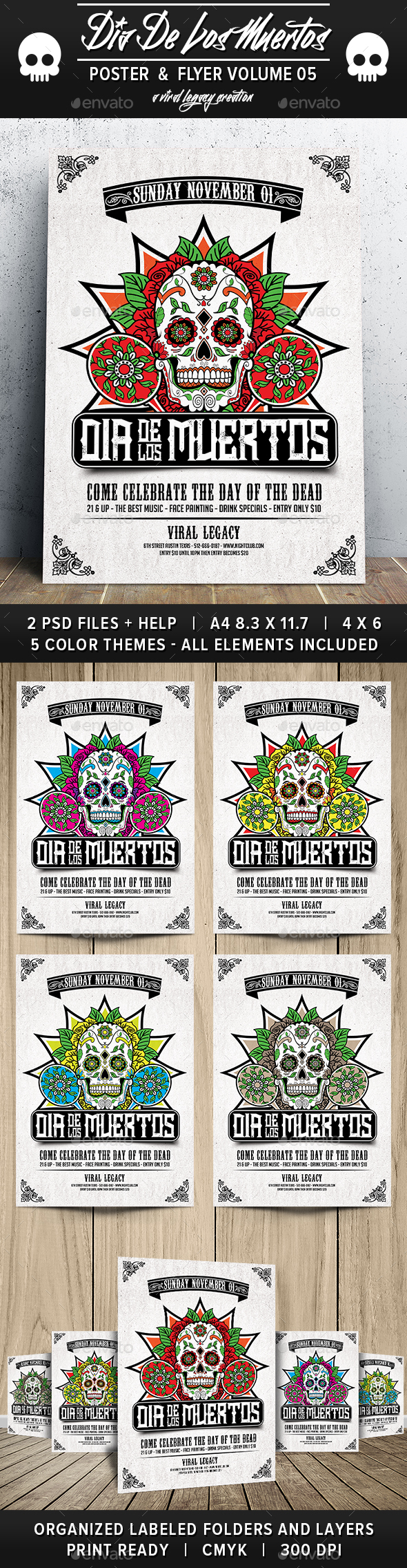 Dia De Los Muertos Volume 5 - Events Flyers