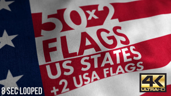 4K Flags of the US States