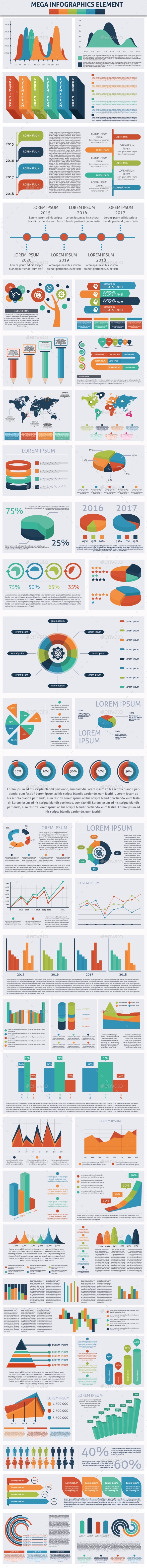 Mega Infographics Element - Infographics