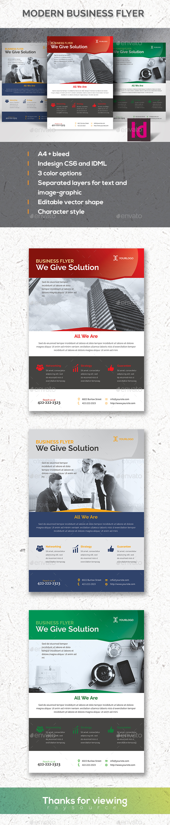 Clean Indesign Business Flyer - Corporate Flyers