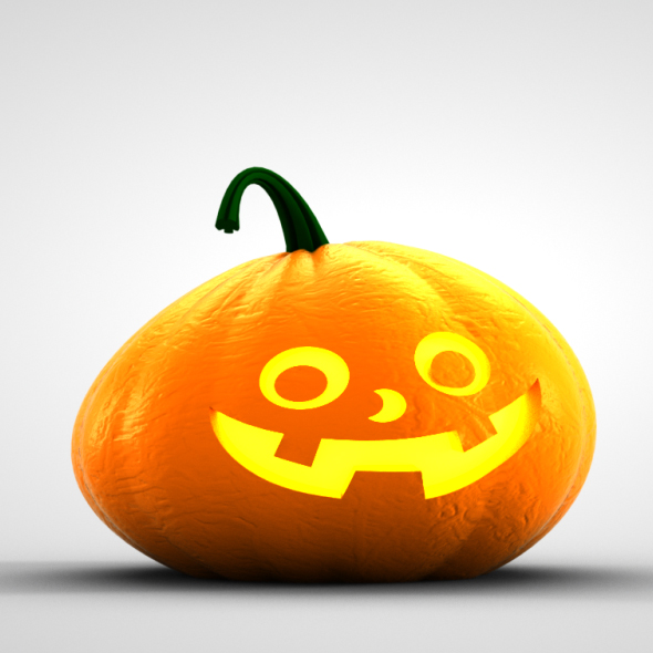 3D Pumpkin Character - 3Docean 18209221