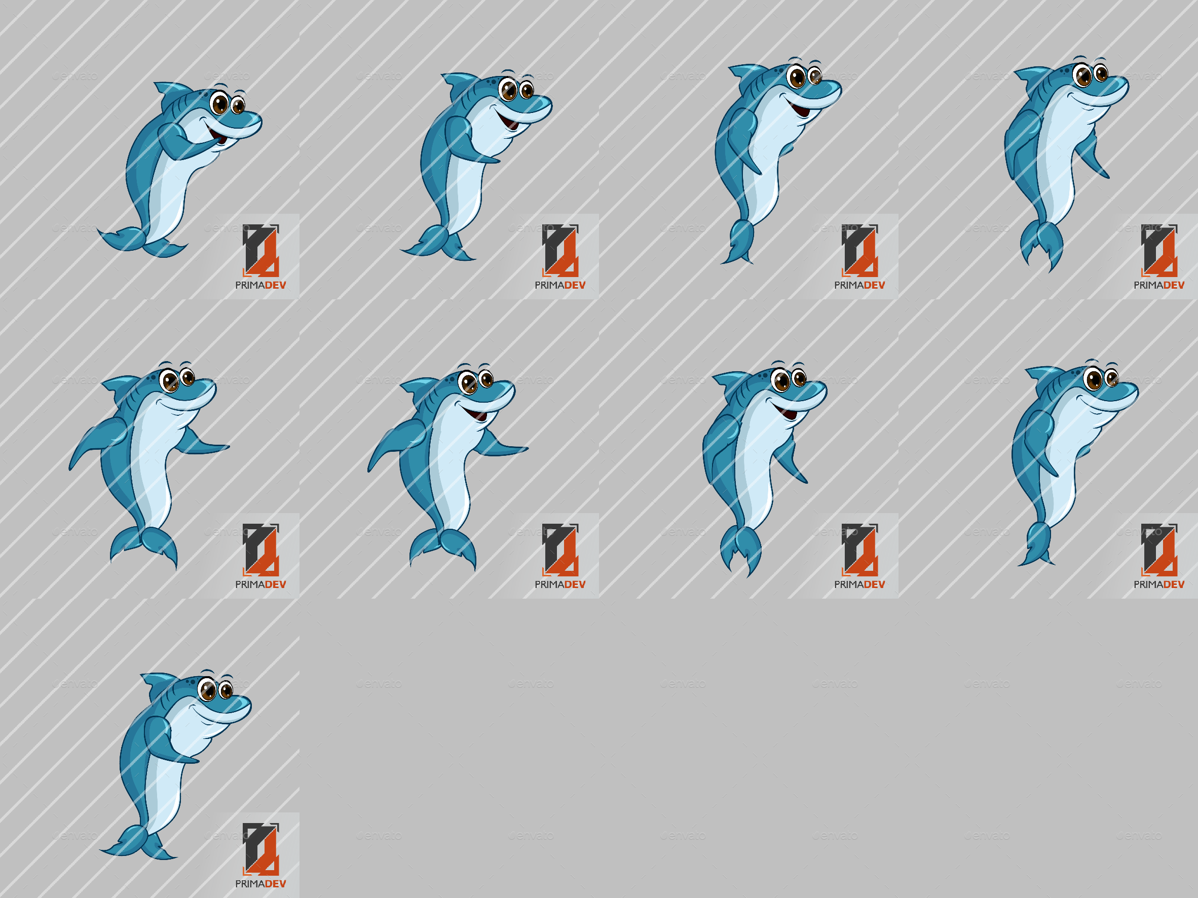 Fish #5 Sprite Character by PrimaDev | GraphicRiver