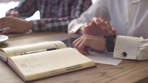 Business Partners Working On Project