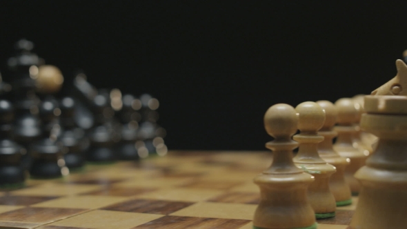 Chess Board With Classic Wood Pieces 003 alt