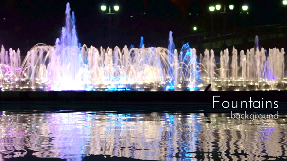 Night City Fountain