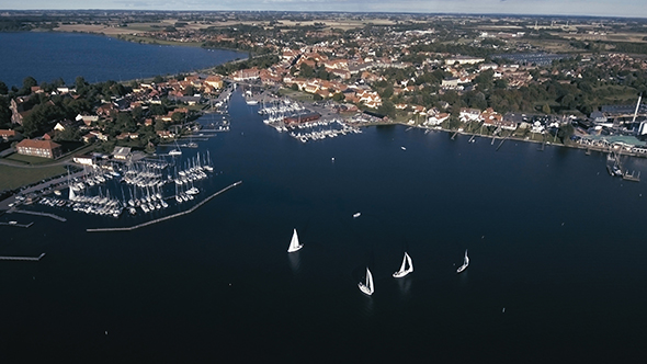 Aerial Of Sailboats Part 4