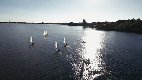 Aerial Of Sailboats Part 7