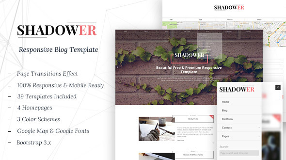 Shadower - HTML5 - ThemeForest 17931582