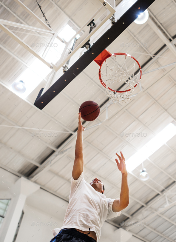 Basketball Bounce Competition Exercise Player Concept Stock Photo by